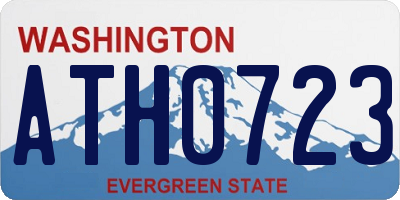 WA license plate ATH0723