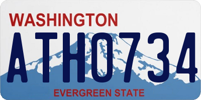 WA license plate ATH0734