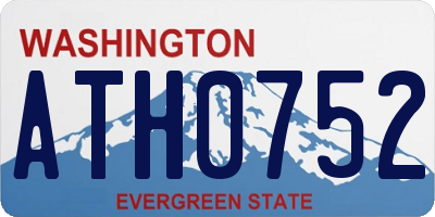 WA license plate ATH0752