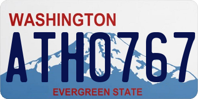 WA license plate ATH0767