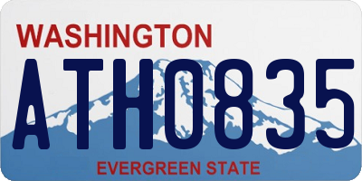 WA license plate ATH0835