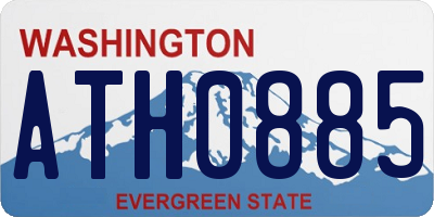 WA license plate ATH0885