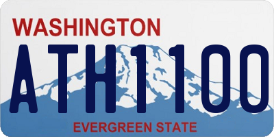 WA license plate ATH1100