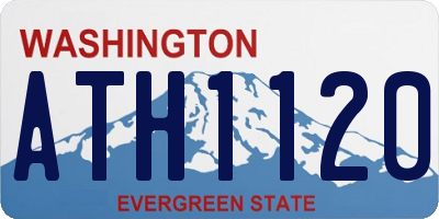 WA license plate ATH1120