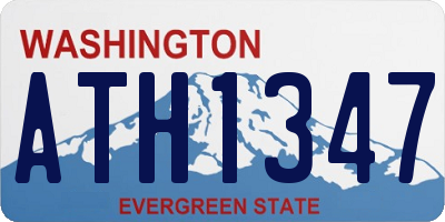 WA license plate ATH1347