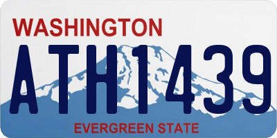 WA license plate ATH1439