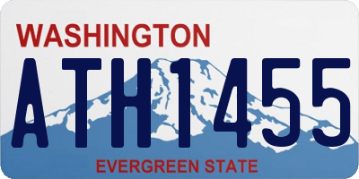 WA license plate ATH1455