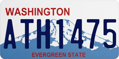 WA license plate ATH1475