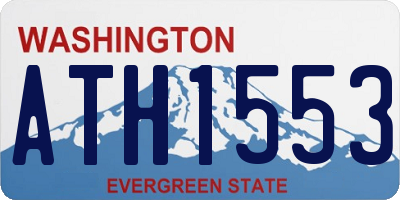 WA license plate ATH1553