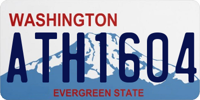 WA license plate ATH1604