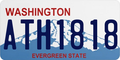 WA license plate ATH1818