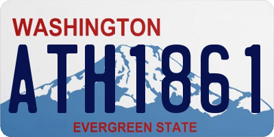 WA license plate ATH1861
