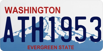 WA license plate ATH1953
