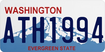 WA license plate ATH1994
