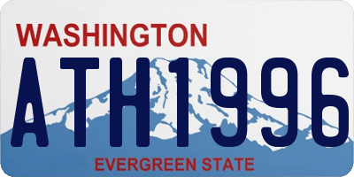 WA license plate ATH1996