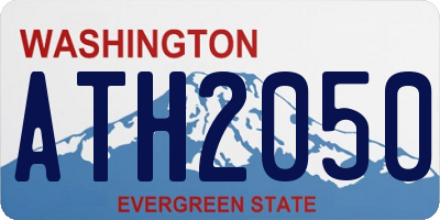 WA license plate ATH2050