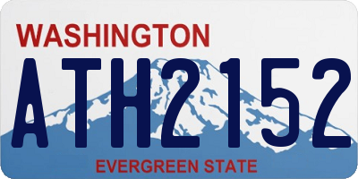 WA license plate ATH2152