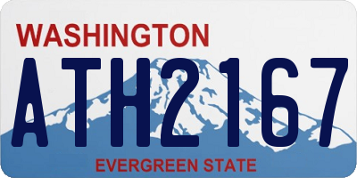 WA license plate ATH2167