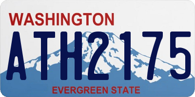 WA license plate ATH2175