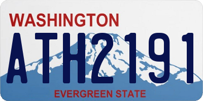 WA license plate ATH2191