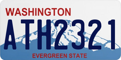 WA license plate ATH2321