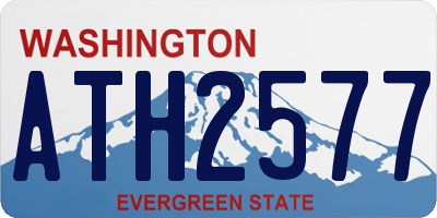 WA license plate ATH2577