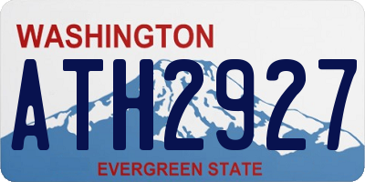 WA license plate ATH2927