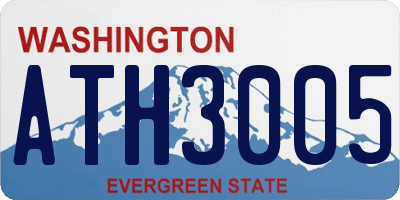 WA license plate ATH3005