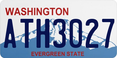 WA license plate ATH3027