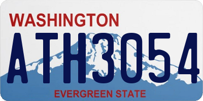 WA license plate ATH3054
