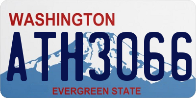 WA license plate ATH3066