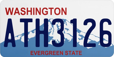 WA license plate ATH3126
