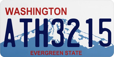 WA license plate ATH3215