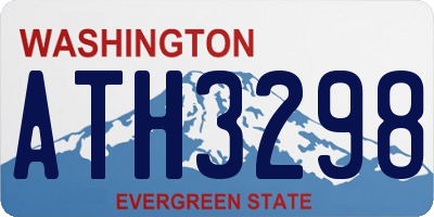 WA license plate ATH3298