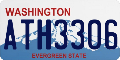 WA license plate ATH3306