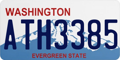WA license plate ATH3385