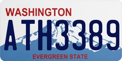 WA license plate ATH3389