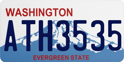WA license plate ATH3535