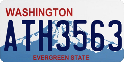WA license plate ATH3563