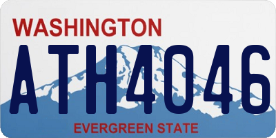 WA license plate ATH4046