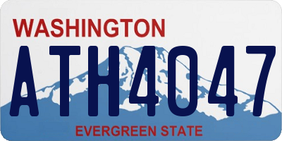 WA license plate ATH4047