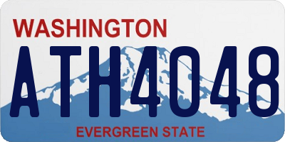 WA license plate ATH4048