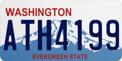 WA license plate ATH4199