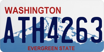 WA license plate ATH4263