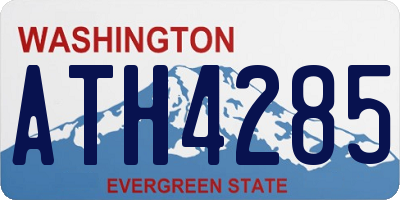 WA license plate ATH4285