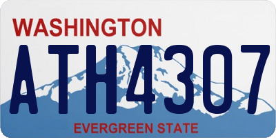 WA license plate ATH4307