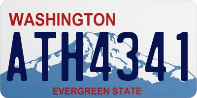 WA license plate ATH4341