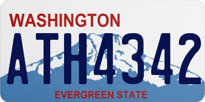WA license plate ATH4342