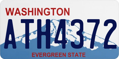 WA license plate ATH4372