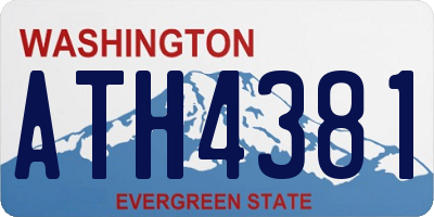 WA license plate ATH4381